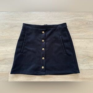 Suede Black Mini Skirt